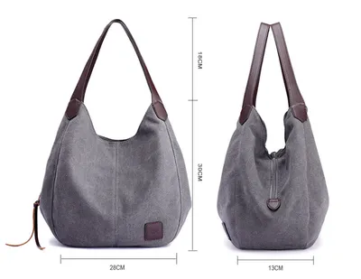 The Traveler Canvas Shoulder Tote