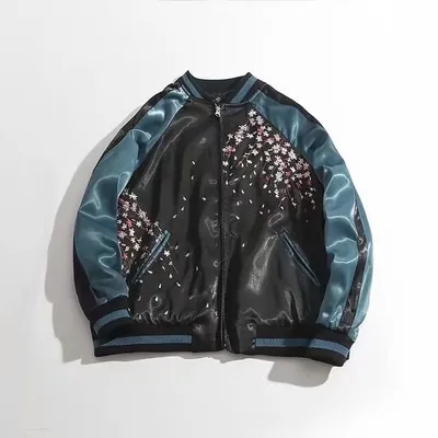 Explosion models boutique women's autumn and winter new heavy embroidery squid short baseball uniform coat