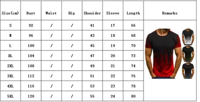 E-BAIHUI Men Fitness Compression T-Shirt Casual Cotton Black And Red Gradient High Quality Slim Shirt Men Fashion Tee Tops CG002