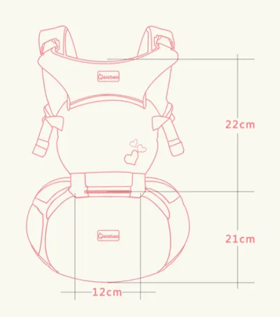 Ai Er Bao multi-function baby sling front hug baby waist stool single stool child hold belt four seasons one generation