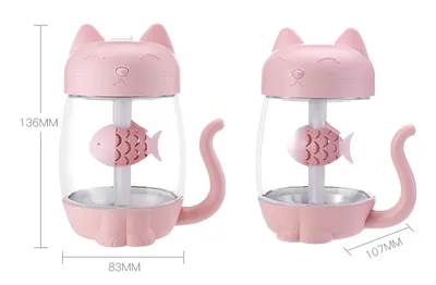 New cute pet cat three-in-one humidifier USB desktop office home car civilian humidifier atomizer