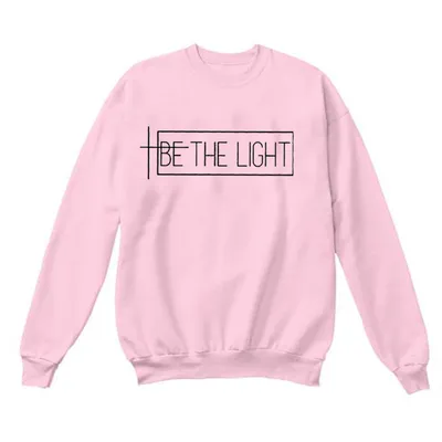 BE THE LIGHT autumn and winter letter printing street tide new sweater shirt men and women