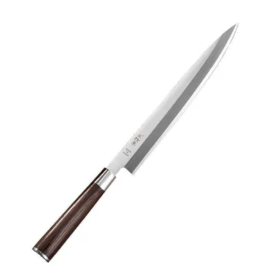 Three Wo Salmon Sashimi knife left hand fish special knife genuine German professional Japanese sushi knife kitchen knife