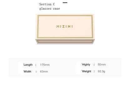 New glasses case set ladies fashion  zenith cover box white leather glasses box