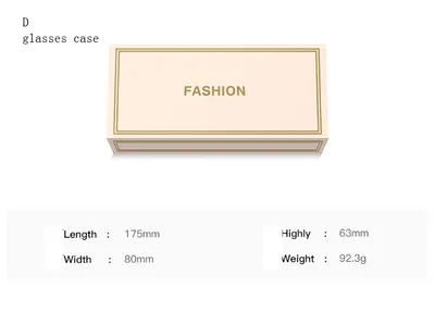 New glasses case set ladies fashion  zenith cover box white leather glasses box