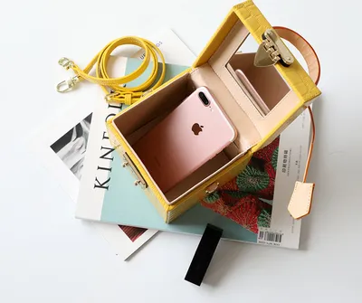 New mini hit color hand box bag small square bag female candy color slung leather lock box package