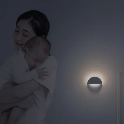 Bluetooth night light smart sensor bedside lamp mini corridor bathroom bedroom lamp