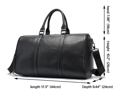 The first layer of leather leisure portable travel bag luggage bag with independent shoes single shoulder diagonal package