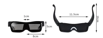 LED light glasses