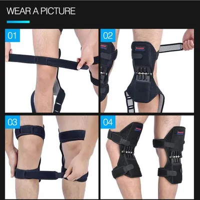 High Quality Knee Brace Patella Booster Spring Knee Brace Support For Mountaineering Squat Sports Knee Booster