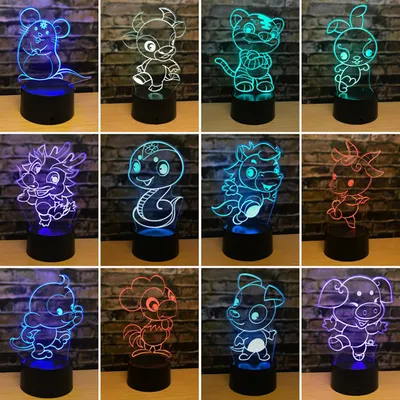 Zodiac led night light