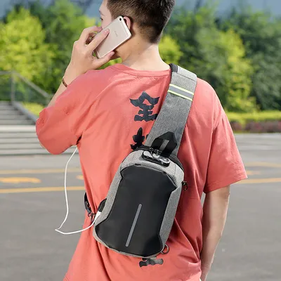 Oxford cloth shoulder bag