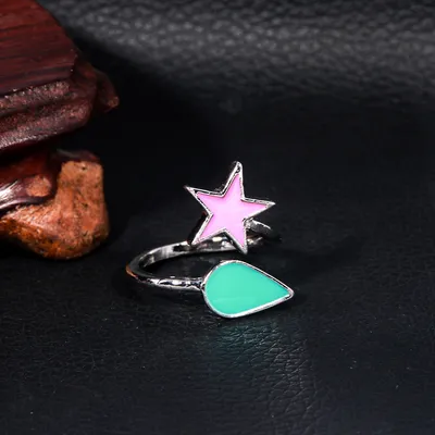 Five-pointed Star Symbol Metal Ring