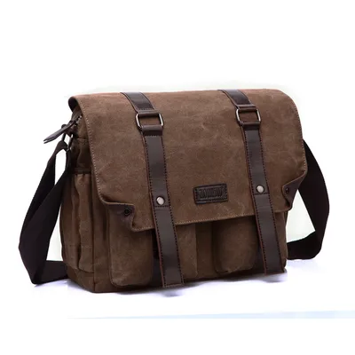 Simple and fashionable canvas casual men's bag