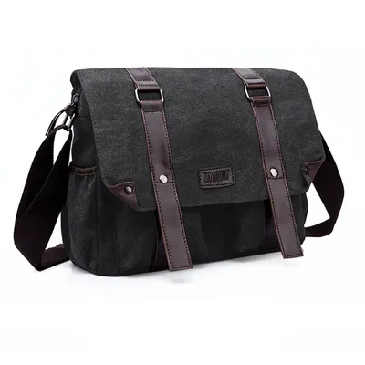 Simple and fashionable canvas casual men's bag