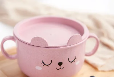 Thickened cartoon bowl with lid