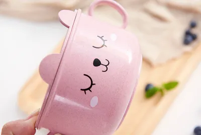Thickened cartoon bowl with lid