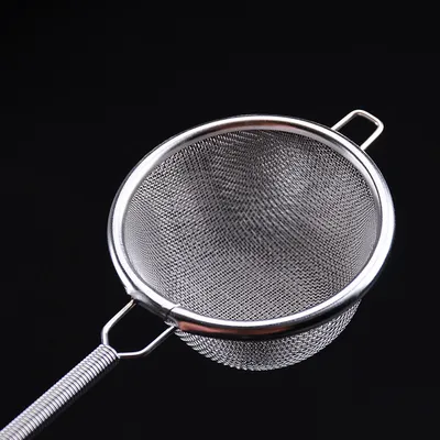 Double stainless steel tea drain strainer