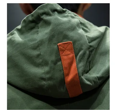 Hooded colorblock jacket