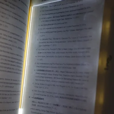 مصباح قراءة LED قابل للتعتيم، مصباح قراءة للعين، مصباح تعلم للكتاب، راتنج أكريليك للقراءة الليلية
