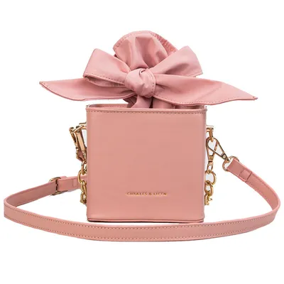 Folded flower square bag