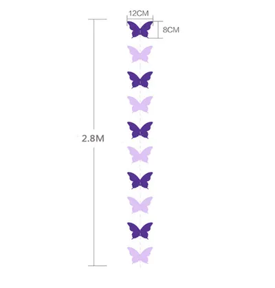 Big butterfly paper pull flower