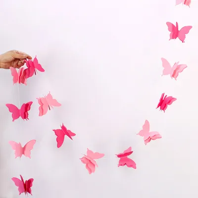 Big butterfly paper pull flower