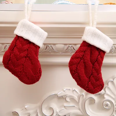 Christmas Tableware Xmas Fork Bags Dinner Cutlery Holder Pocket