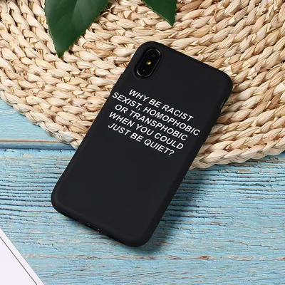 Simple English Alphabet Silicone Phone Case