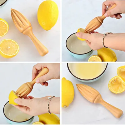 Creative Lemon Wood Squeezer