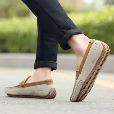 British trend casual men's shoes frosted low-top shoes