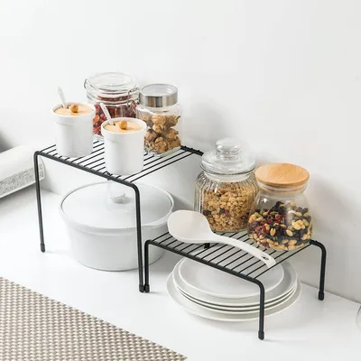 Iron floor shelf