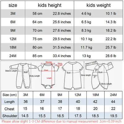 Baby triangle creeper short sleeve