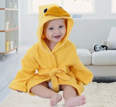 Cartoon Cute Animal Modeling Baby Bath Towels Baby Bathrobes Cotton Children's Bathrobes Baby Hooded