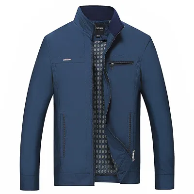Middle aged standing collar business men's casual coat