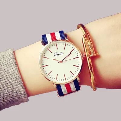 The explosion of Geneva foreign trade sports watch with nylon canvas belt watch male fashion factory direct sales business
