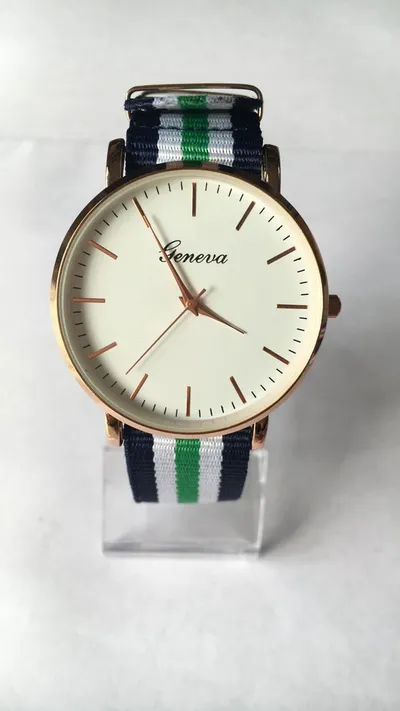 The explosion of Geneva foreign trade sports watch with nylon canvas belt watch male fashion factory direct sales business