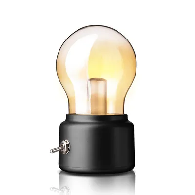 مصباح LED عتيق جديد، مصباح ليلي ساطع، مصباح شحن، مصباح إبداعي بتصميم كلاسيكي