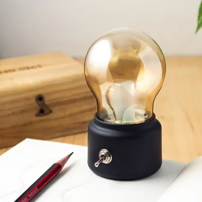 مصباح LED عتيق جديد، مصباح ليلي ساطع، مصباح شحن، مصباح إبداعي بتصميم كلاسيكي