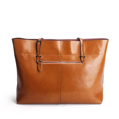 new fashion leather bag leather handbag wax portable single shoulder bag factory Guangzhou one generation