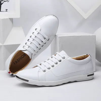 White flat shoes