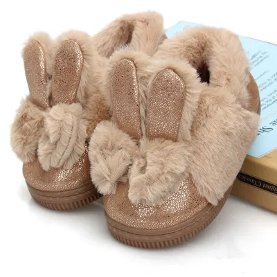 Children's cotton slipper bag heel warm and non slip baby home shoes men's and women's cotton shoes