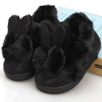 Children's cotton slipper bag heel warm and non slip baby home shoes men's and women's cotton shoes