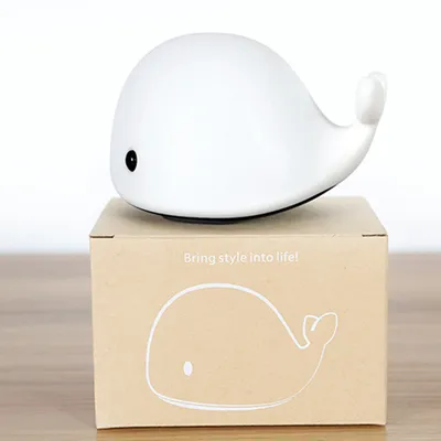 Dolphin silicone patted lights colorful atmosphere lamp creative Nightlight whale color bedside lamp lovers gift