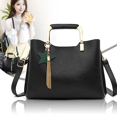 new handbag Korean Fashion Shoulder Bag Messenger Bag Handbag tassel PU package factory direct sales