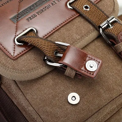 New antique canvas men package, European and American fashion men pack men's single shoulder slant bag multi-functional postbag