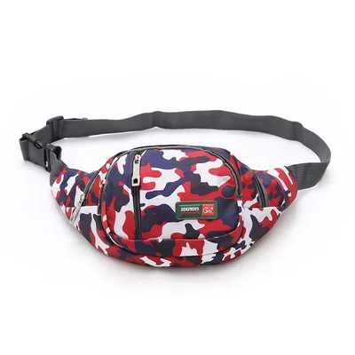 Leisure Sports Men's Waist Bag Outdoor Oxford Cloth Tide And Oxford Cloth Waterproof Multifunctional Waist Bag Wholesale