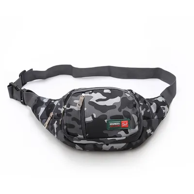 Leisure Sports Men's Waist Bag Outdoor Oxford Cloth Tide And Oxford Cloth Waterproof Multifunctional Waist Bag Wholesale