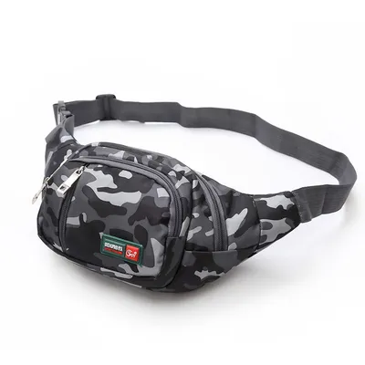 Leisure Sports Men's Waist Bag Outdoor Oxford Cloth Tide And Oxford Cloth Waterproof Multifunctional Waist Bag Wholesale