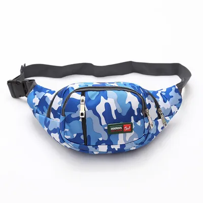 Leisure Sports Men's Waist Bag Outdoor Oxford Cloth Tide And Oxford Cloth Waterproof Multifunctional Waist Bag Wholesale
